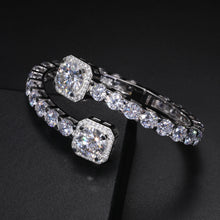 Load image into Gallery viewer, Fine Jewelry VVS1 D Color Moissanite Cuban Chain Bracelet Unisex
