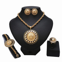 Load image into Gallery viewer, Fashion Trendy Nigerian Wedding African Beads Jewelry Sets
