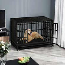 Load image into Gallery viewer, LEMBERI 48/38 inch Heavy Duty Indestructible Dog Crate.
