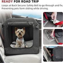 Load image into Gallery viewer, Warm Blanket Foldable Bowl and Washable Pad for two cats &amp; medium dog carrier.
