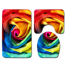 Load image into Gallery viewer, Rose Bath Mats Valentine&#39;s Day 3 Piece Bathroom Set
