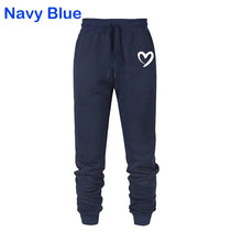 Load image into Gallery viewer, Women Heart Printed Sweatpants Autumn Winter Cotton Long Pants
