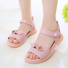 Load image into Gallery viewer, Girls Sandals Hollow Bow Flowers Cute Children Fashion Princess Casual Shoes
