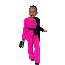 Load image into Gallery viewer, Kids Clothes Girl Children&#39;s Clothing From 2 To 8 Years Color block Blazer/Pants Child
