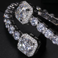 Load image into Gallery viewer, Fine Jewelry VVS1 D Color Moissanite Cuban Chain Bracelet Unisex
