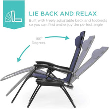 Load image into Gallery viewer, Lounge Chair Set of 2,Pillows and Cup Holder Trays, All Weather Outdoor Lounge Chairs.
