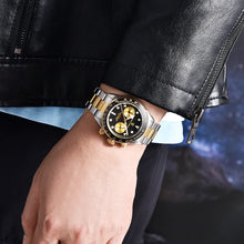 Load image into Gallery viewer, DESIGN Panda Dial Men&#39;s Watches Multifunctional Chronograph Watch
