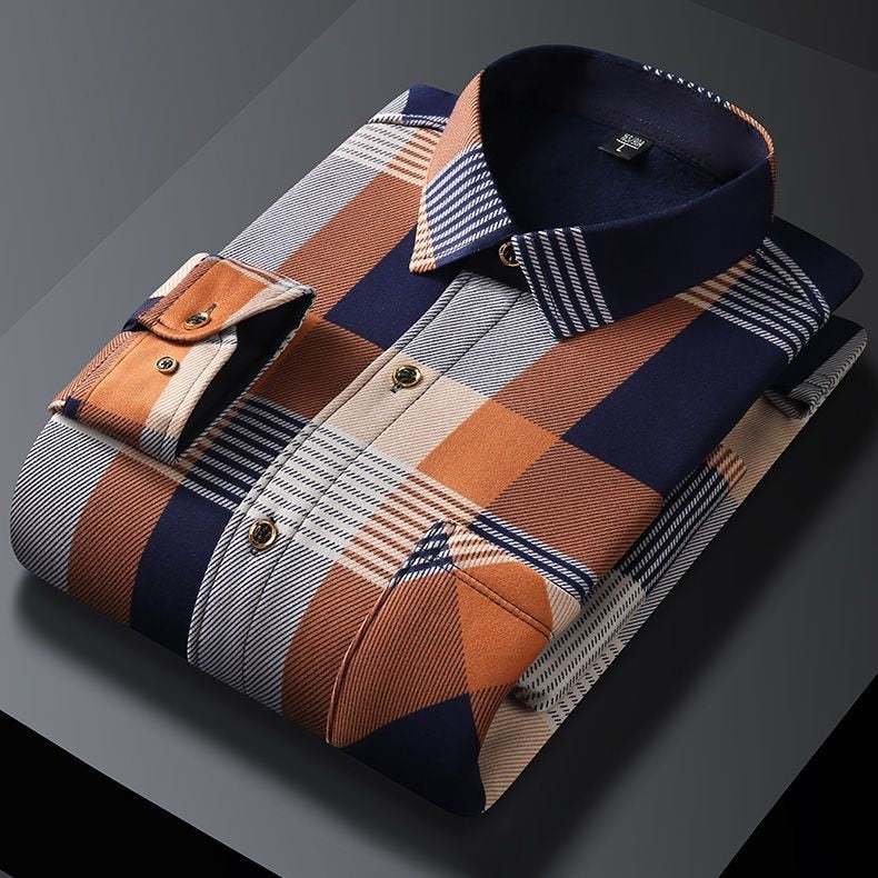 Classic Fashion Long-Sleeved Shirt (2XL,3XL,4XL)