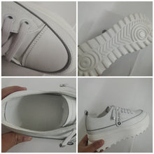 Load image into Gallery viewer, Fujin 5.5cm Genuine Leather Shoes Chunky Sneaker White Casual Shoes
