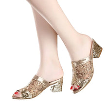 Load image into Gallery viewer, Woman Sandals  Open Toe Sandal Lace Dress Shoes Women’s High Heels Sandals
