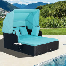 Load image into Gallery viewer, Long Reclining Chaise Lounge of 2 Pieces, 2 Foldable Side Panels, Thick Seat &amp; Back Cushions
