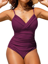 Load image into Gallery viewer, Swimwear Women One Piece Swimsuit Solid Plus Size Bathers Bathing Suit
