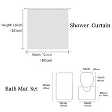 Load image into Gallery viewer, Animal Swan Shower Curtain Sets Non-Slip Rugs Toilet Lid Cover
