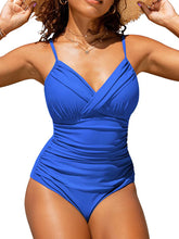 Load image into Gallery viewer, Swimwear Women One Piece Swimsuit Solid Plus Size Bathers Bathing Suit
