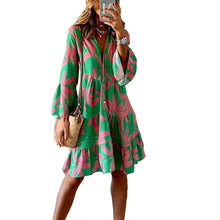 Load image into Gallery viewer, Long Sleeve Midi Dress Women Loose Dress
