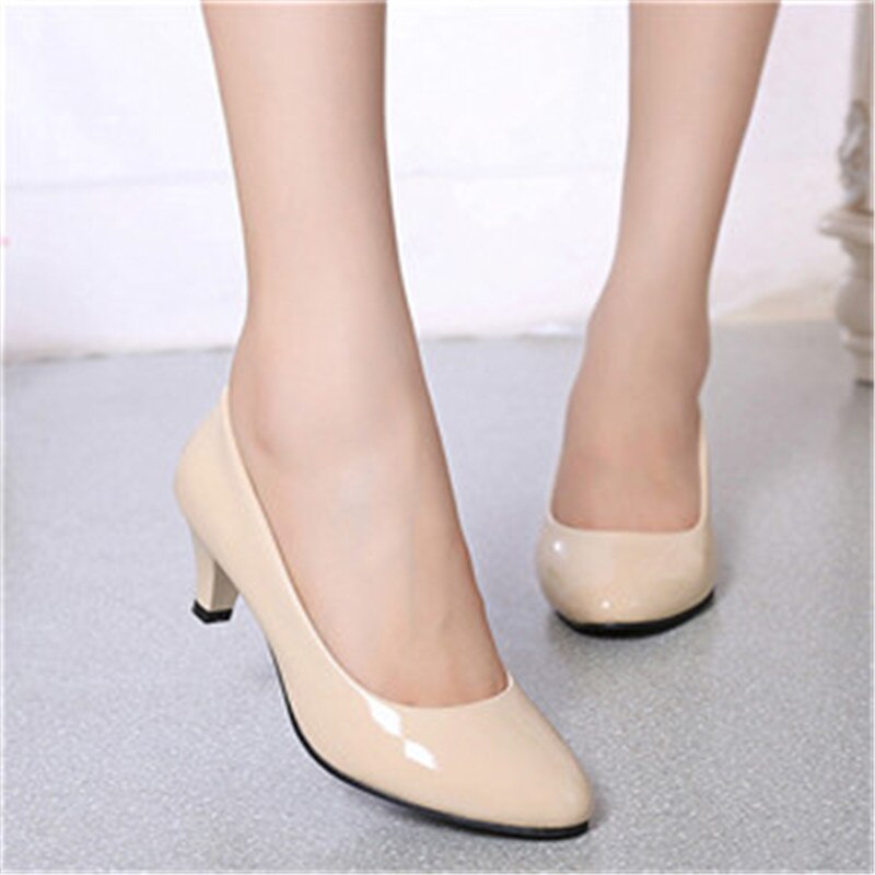 Female Pumps Nude Shallow Mouth Women Shoes