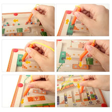 Load image into Gallery viewer, Children Wooden Magnetic Color and Number Maze Learning Education Toys
