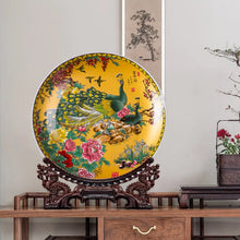 Load image into Gallery viewer, 20CM Chinese Style Ceramic Decorative Plate Arrangement Wobble Plate Living Room
