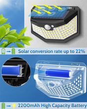 Load image into Gallery viewer, 348LED Outdoor Solar Light with Motion Sensor Remote Control
