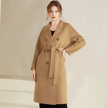 Load image into Gallery viewer, Winter New Cashmere Coat Women&#39;s Classic Double-breasted
