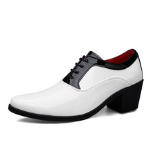 Load image into Gallery viewer, Glitter Leather Men Dress Shoes Fashion Red Mirror Luxury Shoes
