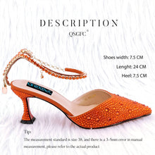 Load image into Gallery viewer, Italian Diamond Design Shoes And Bag
