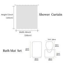 Load image into Gallery viewer, Animal Swan Shower Curtain Sets Non-Slip Rugs Toilet Lid Cover
