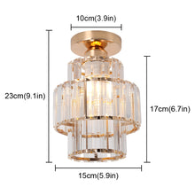 Load image into Gallery viewer, Crystal Pendant Light  Led Ceiling Lamp Living Dining Room
