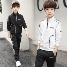 Load image into Gallery viewer, Teenager Boys Clothing Sets Child Fashion Letter Sweatshirt + Pants
