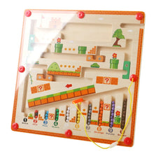 Load image into Gallery viewer, Children Wooden Magnetic Color and Number Maze Learning Education Toys
