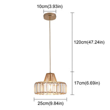 Load image into Gallery viewer, Crystal Pendant Light  Led Ceiling Lamp Living Dining Room
