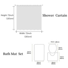 Load image into Gallery viewer, Animal Swan Shower Curtain Sets Non-Slip Rugs Toilet Lid Cover
