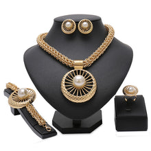 Load image into Gallery viewer, Fashion Trendy Nigerian Wedding African Beads Jewelry Sets
