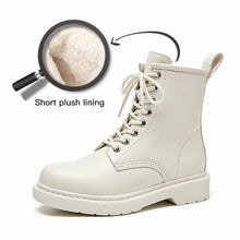 Load image into Gallery viewer, Beau Today Ankle Boots Platform Women Cow Leather Side Zipper
