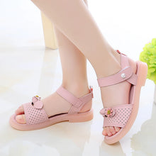 Load image into Gallery viewer, Girls Sandals Hollow Bow Flowers Cute Children Fashion Princess Casual Shoes
