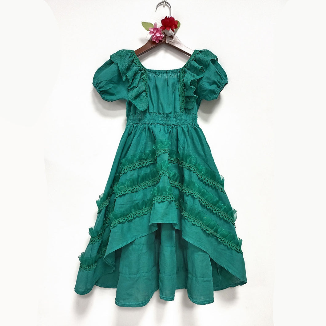 Girl Dress Baby Kids Cotton Lace Long Dresses