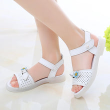 Load image into Gallery viewer, Girls Sandals Hollow Bow Flowers Cute Children Fashion Princess Casual Shoes
