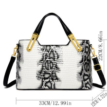 Load image into Gallery viewer, Women Handbag Python Pattern Luxury Ladies Party Handbag
