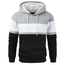 Load image into Gallery viewer, Winter Warm Streetwear Men&#39;s Patchwork Hooded Sweatshirt Hoodies
