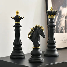 Load image into Gallery viewer, NORTHEUINS 3 Pcs/Set Resin International Chess Figurine Modern Interior Decor
