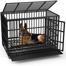 Load image into Gallery viewer, LEMBERI 48/38 inch Heavy Duty Indestructible Dog Crate.
