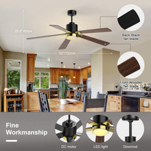 Load image into Gallery viewer, Ceiling Fan With Lights DC Motor 6 Speeds Timing Voice/APP/Remote Control
