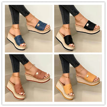 Load image into Gallery viewer, Women&#39;s High Heels Sandal Thick Bottom Casual Shoes Ladies Leisure Wedges Sandals
