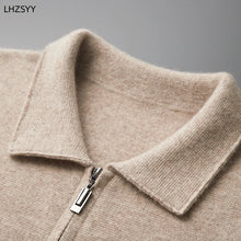 Load image into Gallery viewer, Cashmere Jacket Men&#39;s Knit Zipper Cardigan Winter New POLO
