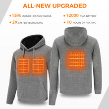 Load image into Gallery viewer, Heated Pullover Hoodies with Battery Pack 12000mAh for Men &amp; Women
