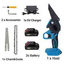 Load image into Gallery viewer, 6 Inch Removable Mini Pruning Electric Chainsaw
