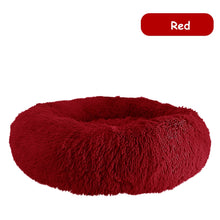 Load image into Gallery viewer, Donut Dog Bed Warm Soft Long Plush Pet Cushion - sunnydayhomedecorboutique
