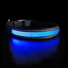 Load image into Gallery viewer, Nylon Dog Collar Flash Night Safety LED Glow Waterproof Dog Harness - sunnydayhomedecorboutique
