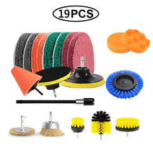 Load image into Gallery viewer, UNTIOR Power Scrubber Brush Set Car Polisher Bathroom Cleaning Kit - sunnydayhomedecorboutique
