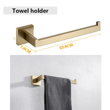 Load image into Gallery viewer, Bathroom Hardware Set Bathroom Accessories Black Robe Hook Towel
